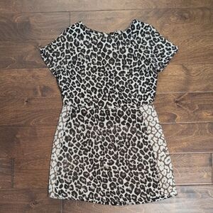 Aquamar - Leopard Print Dress